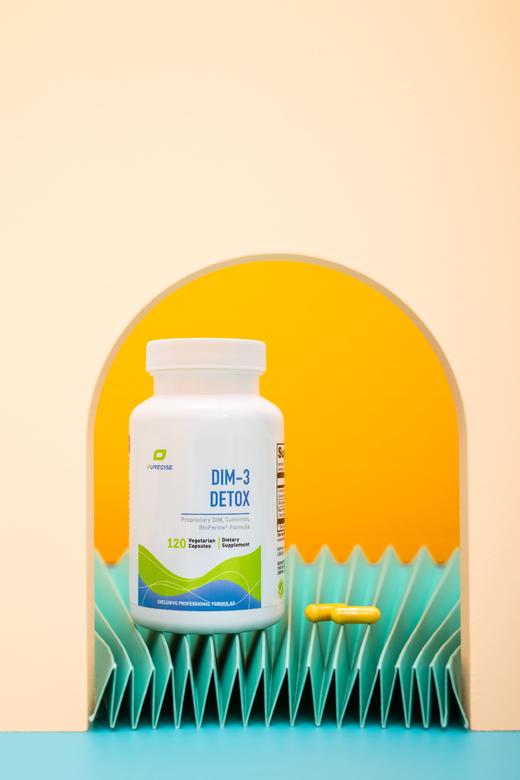 【雌激素代谢因子】DIM-3  Detox 120片 三合一配方 姜黄+DIM+胡椒碱 支持雌激素代谢  Purecise 商品图3