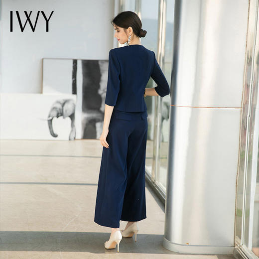 IWY/时尚干练总裁西装套装女2022春夏新款商务职业装高端阔腿裤正装OL CP1537 商品图3