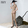 IWY/卡其高端短袖西服套装女英伦风白领职业装正装时尚干练经理工作服CP1552 商品缩略图1