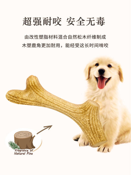 GiGwi贵为狗狗磨牙玩具幼犬中大型犬用品木塑耐咬宠物玩具解闷 商品图3