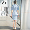 IWY/气质蓝色职业半裙女士高级感西装套裙夏季薄款气质工作服商务正装CS1548 商品缩略图2
