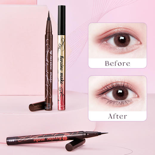 现货日本kissme奇士美极细眼线液笔01mm极细防水不晕染液体眼线笔新