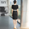 IWY/黑色气质西装连衣裙女夏名媛设计感裙子职业套装2022新款工作服Ol Q710-B 商品缩略图2