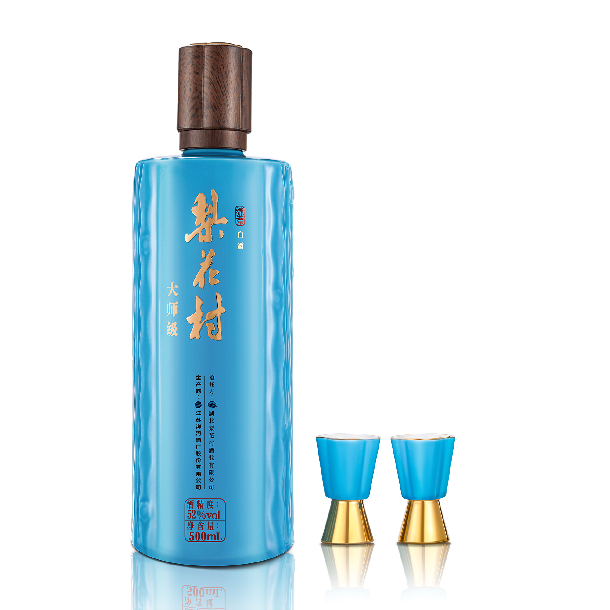梨花村 大师级 52度白酒  500ml/瓶