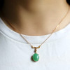 翡翠冰种阳绿蛋面锁骨链 商品缩略图5