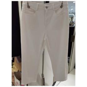3楼茗白色牛仔裤