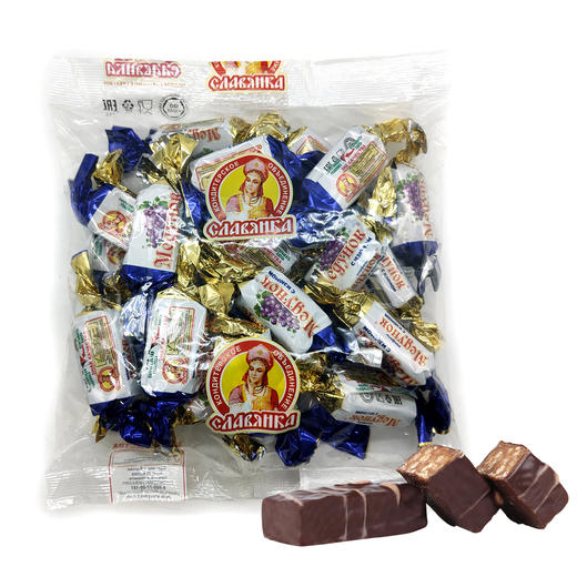 【中欧班列精选】俄罗斯糖果 原装进口葡萄花生糖   500g/袋多规格   WWJ 商品图0