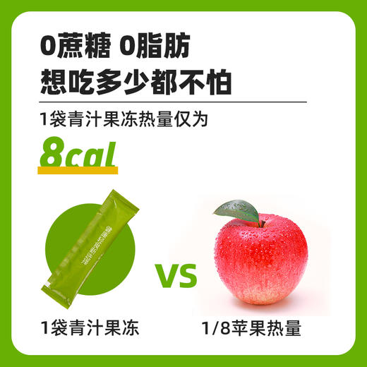 【轻元素】白芸豆青汁果冻 高膳食纤维 解油腻   15g×7条*4盒 商品图3