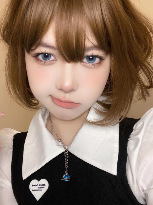 日抛 人鱼泪 chonos日抛 中直径14.2 着色13.3  (同品牌多盒更划算 完整选款色板在详情页里哟)  蓝色日抛 商品图10