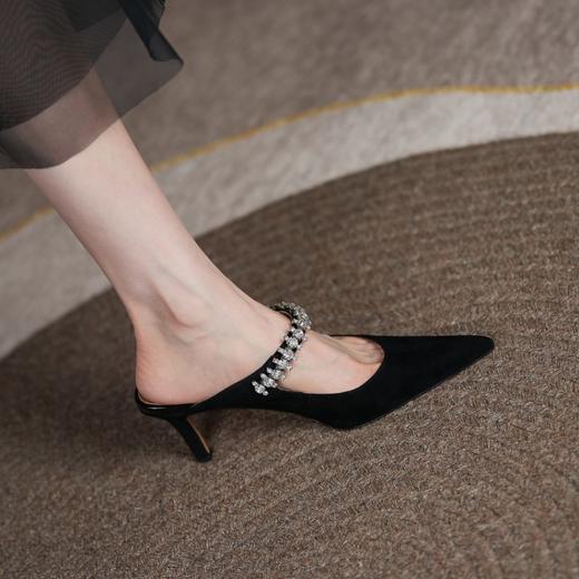 爆款百搭，优雅尖头真皮高跟凉拖DB-m21128 商品图12