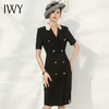 IWY/黑色西装连衣裙设计高级感小众中长款西装裙面试正装职业装套裙女Q721 商品缩略图1