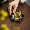 茶家吉橙空谷杯托系列杯垫仿古做旧水墨风杯托中式花瓣茶托茶具配件 商品缩略图13