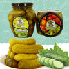 【中欧班列精选】WWJ俄罗斯风味 河马牌酸黄瓜500g/瓶 商品缩略图3