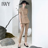 IWY/卡其高端短袖西服套装女英伦风白领职业装正装时尚干练经理工作服CP1552 商品缩略图0