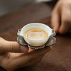 茶家吉橙空谷杯托系列杯垫仿古做旧水墨风杯托中式花瓣茶托茶具配件 商品缩略图1