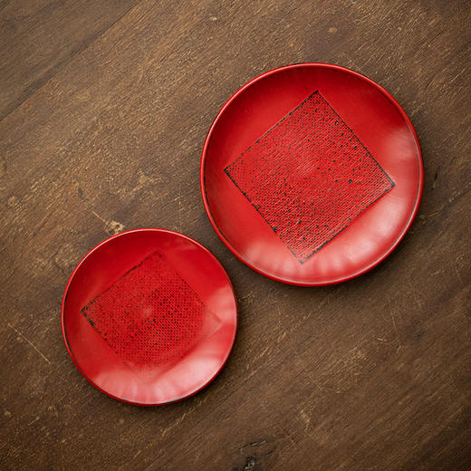 茶家吉橙原木布贴大漆茶托干泡垫小壶承茶杯托多款可选 商品图5