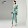 IWY/绿色短袖职业装女士高级感西装套装夏季薄款气质工作服商务正装OL CP11235 商品缩略图3
