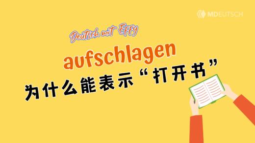 aufschlagen 为什么能表示打开书？ 商品图0