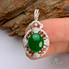 派瑞翡翠 18k金翡翠吊坠 糯种 绿色 商品缩略图2