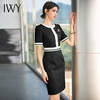 IWY/黑色气质西装连衣裙女夏名媛设计感裙子职业套装2022新款工作服Ol Q710-B 商品缩略图0