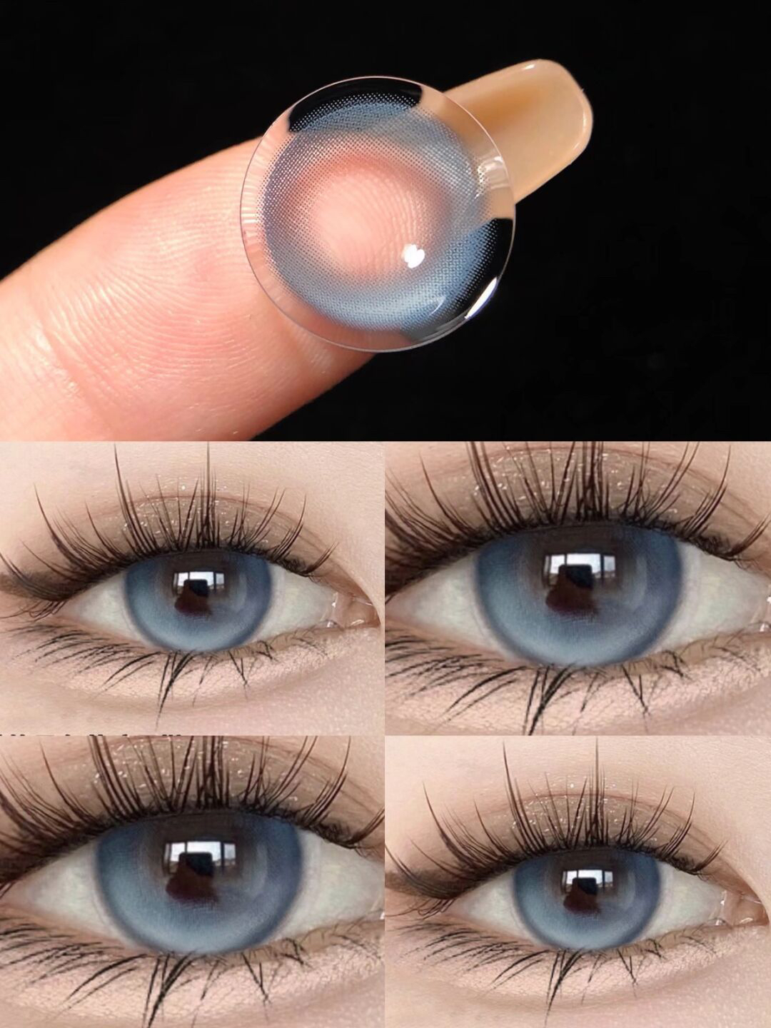 日抛 人鱼泪 chonos日抛 中直径14.2 着色13.3  (同品牌多盒更划算 完整选款色板在详情页里哟)  蓝色日抛