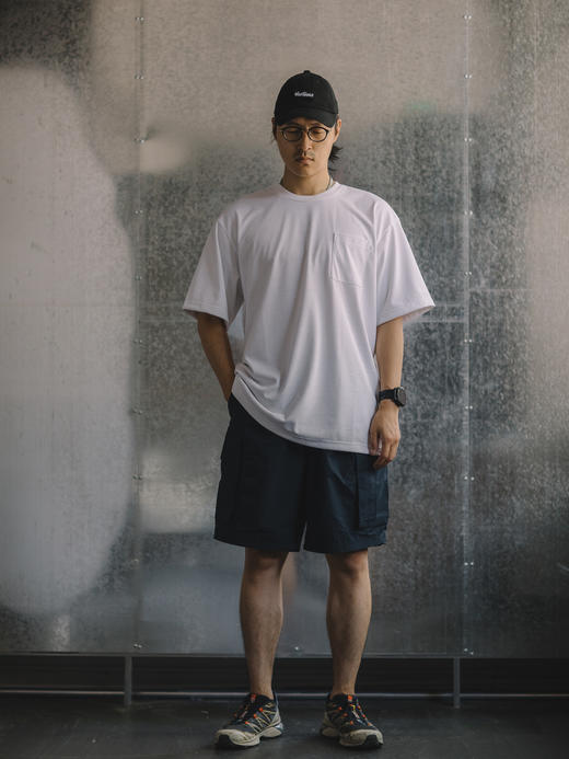 WILD THINGS 梭织短裤 深蓝色 商品图0