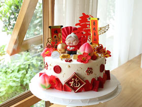 抱猫老奶奶祝寿