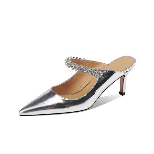 爆款百搭，优雅尖头真皮高跟凉拖DB-m21128 商品图13