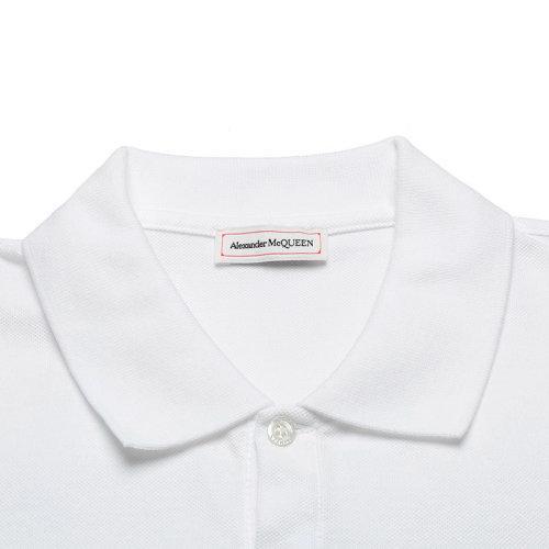 Alexander McQueen/亚历山大麦昆【22春夏新款】 男士棉质短袖POLO衫 622106 QRX33 商品图3