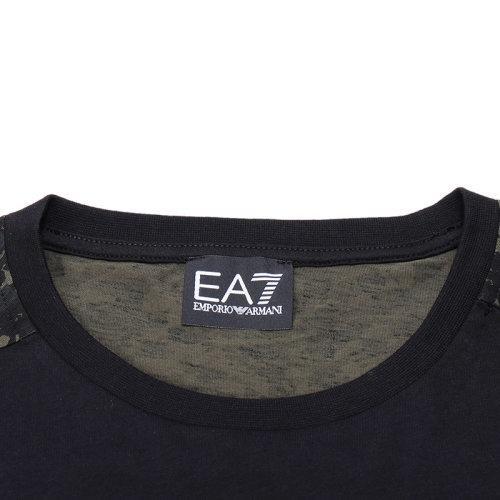 EA7/EA7 男士短袖T恤 男士迷彩饰带棉质圆领短袖T恤 6ZPT36 PJM9Z 商品图12