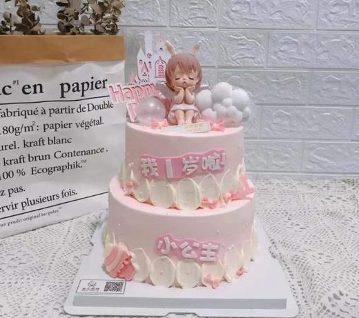 女孩周岁蛋糕（6+4寸双层） 商品图0
