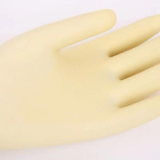 东方红胶手套牛筋加厚乳胶橡胶刷碗洗衣清洁皮套耐磨防水泥工手套1付 商品图3