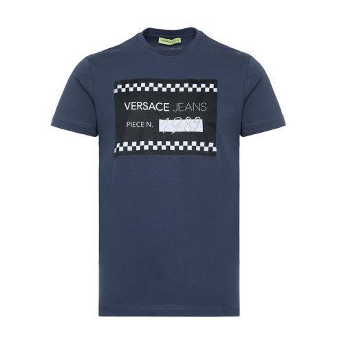 VERSACE JEANS COUTURE/VERSACE JEANS COUTURE 范思哲 男士短袖T恤 男士棉质圆领短袖T恤 B3GTA76B 36610 商品图5