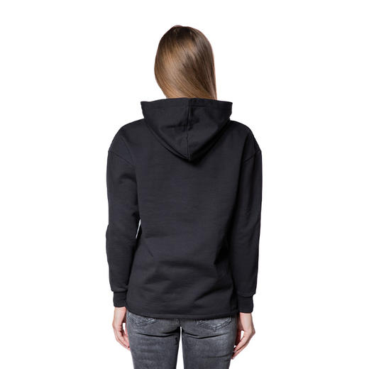 RICHMOND 女士棉质字母印花抽绳连帽卫衣 黑色 RWA19126FE BLACK 商品图2