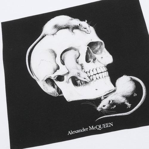AlexanderMcQueen/亚历山大麦昆 男士短袖T恤 男士棉质圆领短袖T恤 611010 QOZB4 商品图3