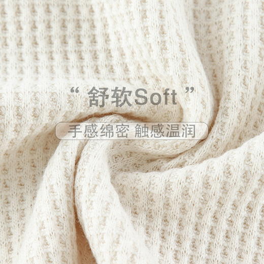 【社群供D】 夏季睡衣短袖华夫格纯棉家居服外穿情侣款 商品图4