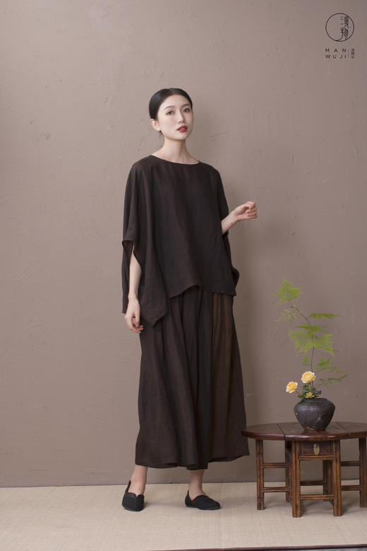 漫物记圆领蝙蝠袖上衣 商品图4