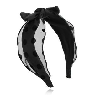 Leswinna可爱风欧根纱波点压发条 商品图3