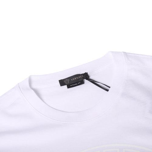 VERSACE/范思哲 男士短袖T恤 男士白色棉质圆领短袖T恤 A85172 A228806 商品图2