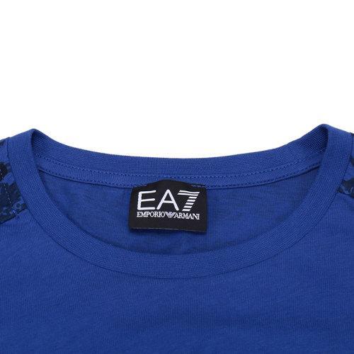 EA7/EA7 男士短袖T恤 男士迷彩饰带棉质圆领短袖T恤 6ZPT36 PJM9Z 商品图7