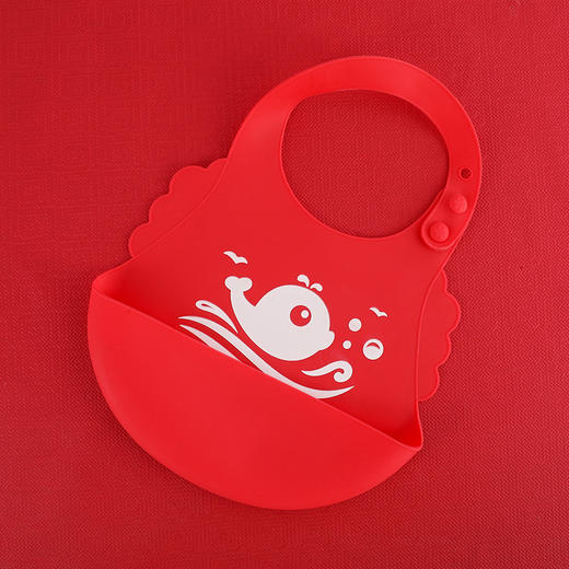 【婴儿硅胶围兜】宝宝吃饭立体防水超软食饭兜儿童围嘴大号口水兜免洗 商品图11