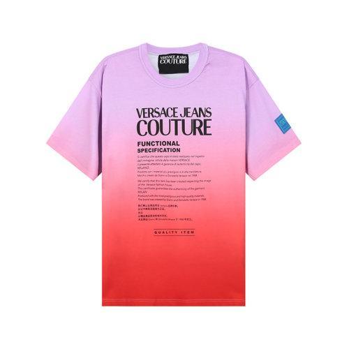 VERSACE JEANS COUTURE范思哲【22春夏新款】男士棉质扎染圆领短袖T恤LOGO图案 72GAHP05 CJ00P 商品图0