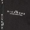 RICHMOND 男士棉质字母徽标印花连帽卫衣 黑色 RMA19099FE BLACK 商品缩略图2
