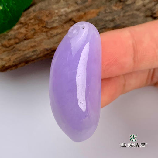 派瑞翡翠 翡翠挂件 糯种 紫色 商品图2