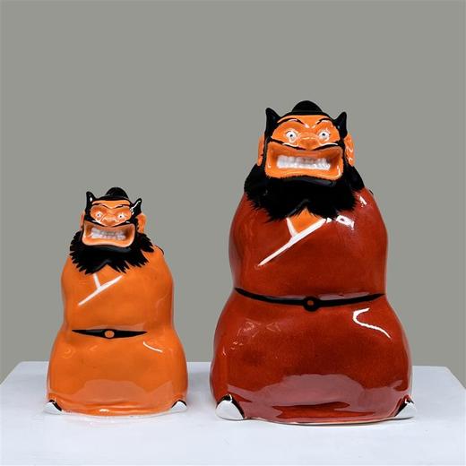 不仁斋 薛继业 陶瓷雕塑系列 特大号大号背手剑钟馗潮玩 商品图1