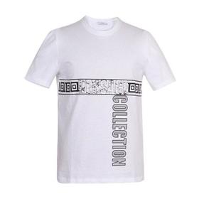 VERSACE COLLECTION/VERSACE COLLECTION 范思哲 男士短袖T恤 男士棉质圆领短袖T恤 V800683R VJ00576