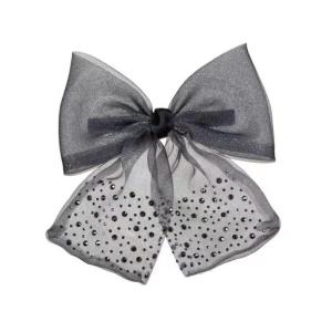 Leswinna欧根纱带钻蝴蝶结简约百搭发卡 商品图2