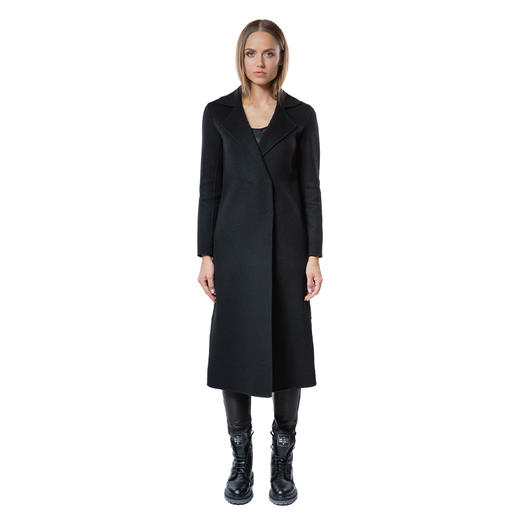 RICHMOND 女士羊毛花纹印花中长款大衣 黑色 RWA19105CP BLACK 商品图3