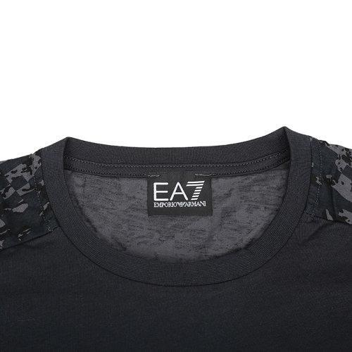 EA7/EA7 男士短袖T恤 男士迷彩饰带棉质圆领短袖T恤 6ZPT36 PJM9Z 商品图2
