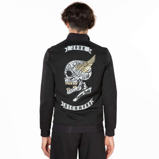 RICHMOND 男士翅膀骷髅印花休闲外套 黑色 RMP19172FE BLACK 商品图2